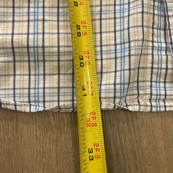 Wrangler Blue and White Casual Button Down Shirt - Picture 3 of 4